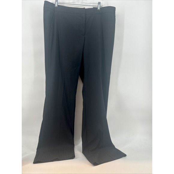 womens loose fitting dress pants Tahari Brown Wide-Leg Trousers main image 0
